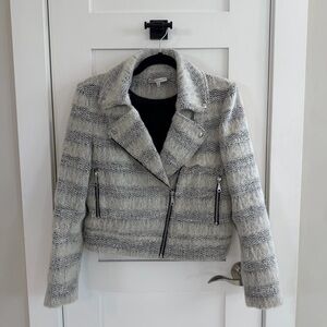 Rebecca Minkoff Wes Moto Gray Jacket